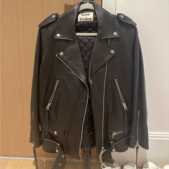 acne studios leather jacket
